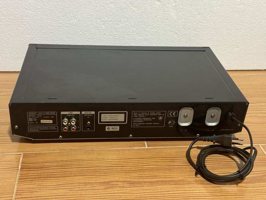 Leitor/Gravador Sony Mini Disc