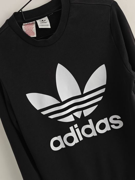Adidas bluza sportowa damska logowana bawełniana M