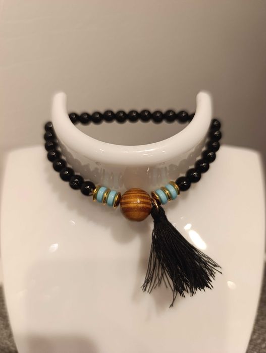 Zestaw 4 bransoletek |styl boho | eleganckie, na gumce |