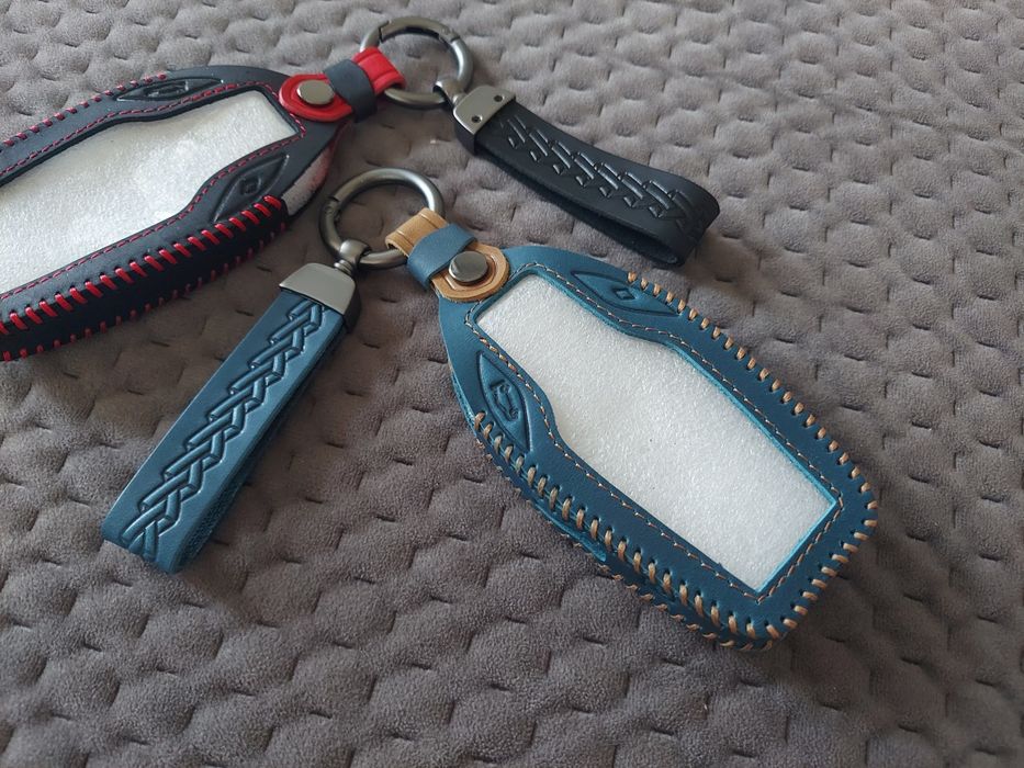 Шкіряний чохол для смарт-ключа. Протиударний.