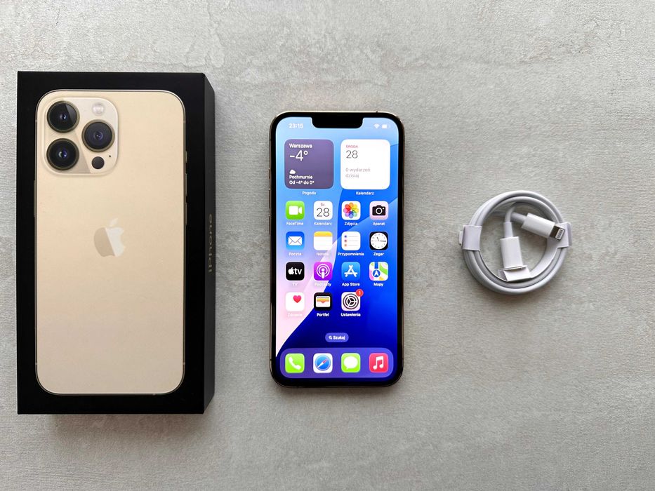 Smartfon Apple Iphone 13 Pro Złoty 128GB
