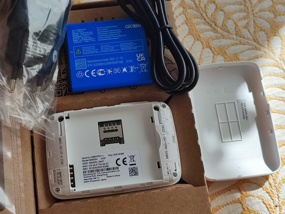 Alcatel MW45V 4G Router hotspot