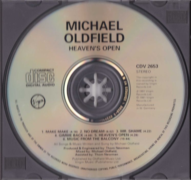 Michael Oldfield -  Heaven's Open64750858112129122