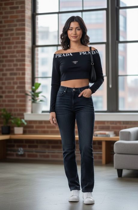 Top sem ombros preto