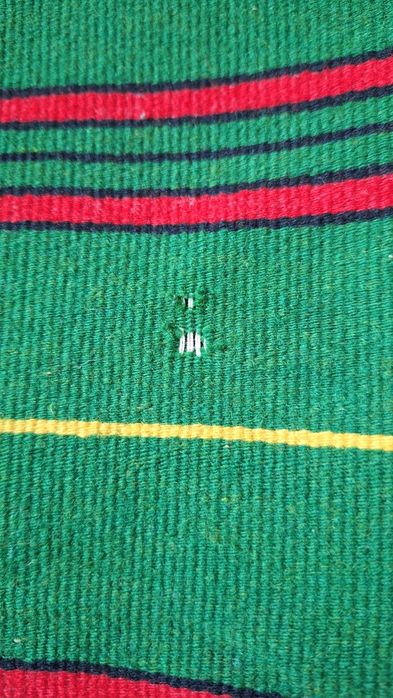 Kilim wełniany zielony