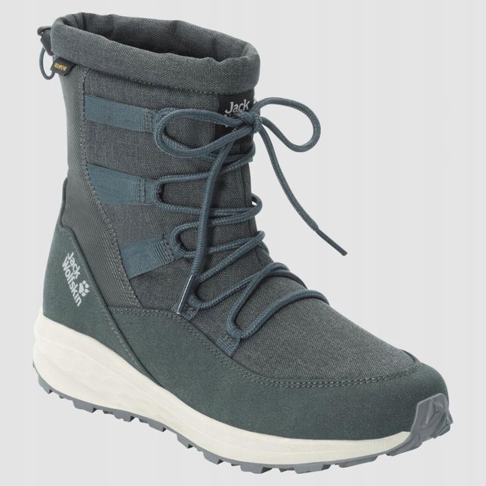 Jack wolfskin śniegowce zielone z logo 40,5 1mxc