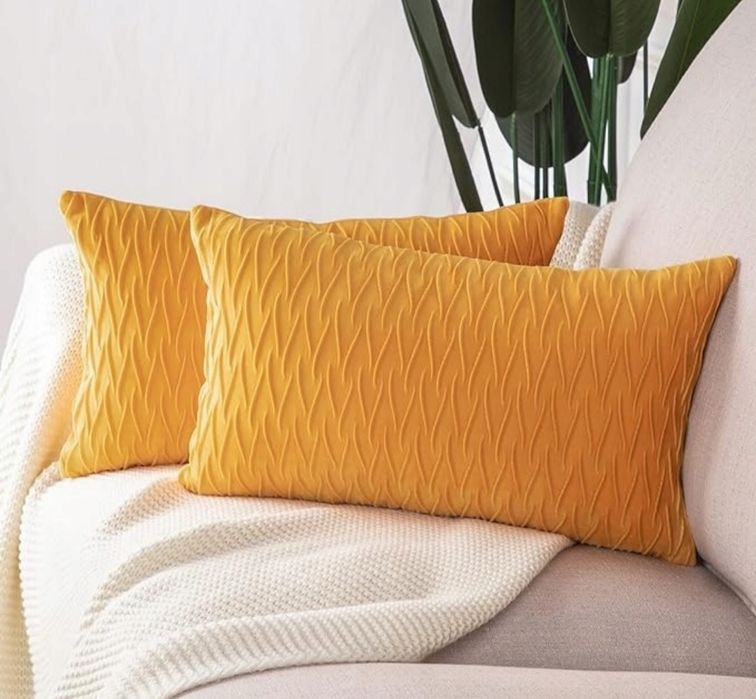 Madizz - 2 aksamitne poszewki dekoracyjne na poduszki, 30x50