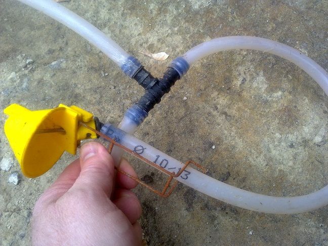 Испанская Микрочашечная поилка для перепелов и др. птицы