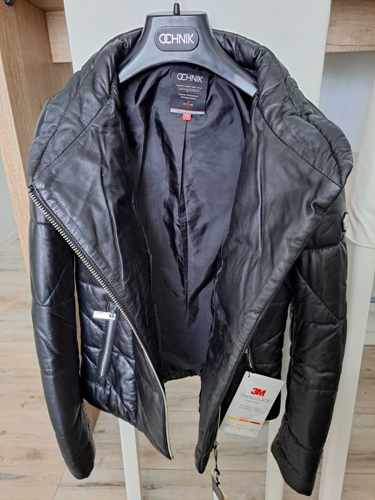 Zimowa kurtka skórzana