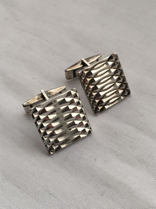 Spinki Warmet srebro „3” etui