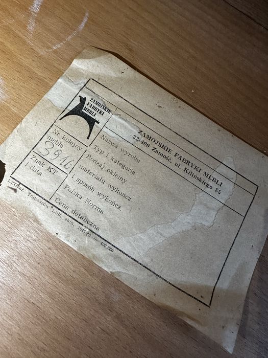 Stolik PRL zamojskie fabryki mebli. Stan bardzo dobry.