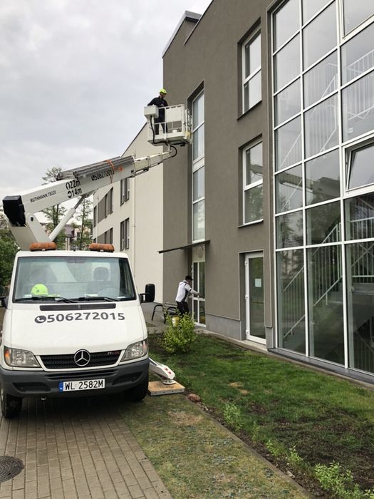 Podnosnik koszowy wynajem Wołomin Radzymin Niepret 22m 25m 27m 30m 35m