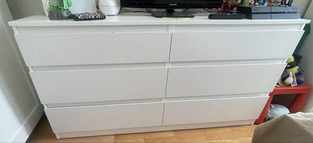 Cómoda IKEA Kullen 6 Gavetas (Branco) - Óptimo Estado