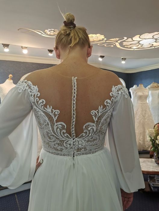 Suknia ślubna boho rustykalna rozmiar M