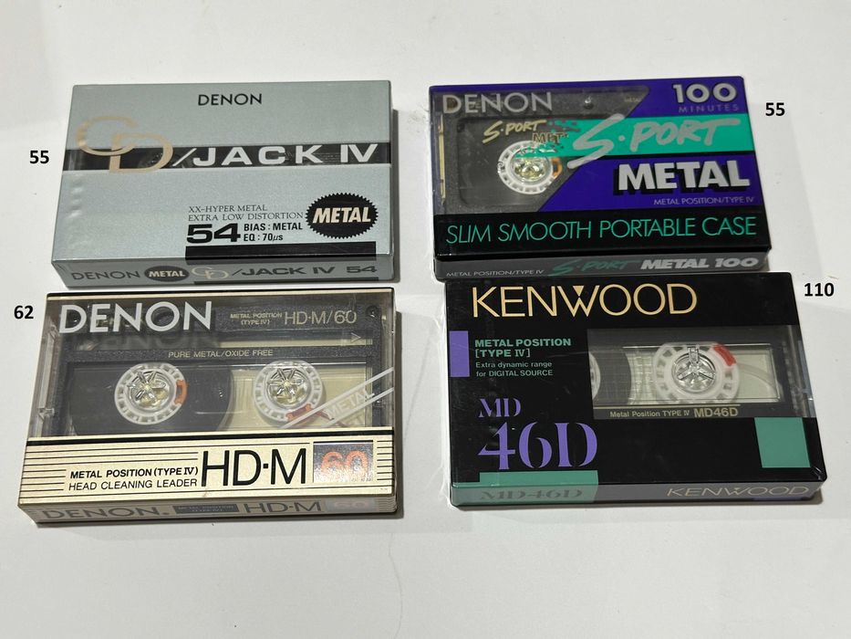 Аудио кассета Sony Metal ES Япония Denon Kenwood МЕТАЛЛ Victor