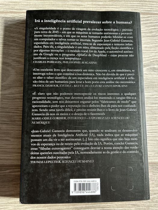 O mito da singularidade - Jean-Gabriel Ganascia