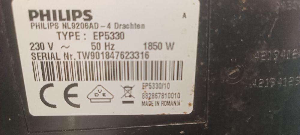 Philips saeco ep 5330 latte go