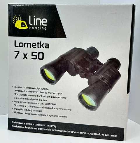 NOWA lornetka LINE CAMPING 7X50 czarna