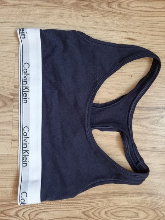 Top biustonosz Calvin Klein L 40 granatowy