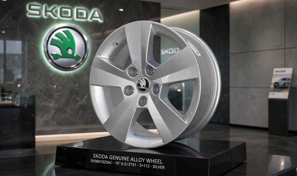 Felgi Skoda Superb III 16" 3V0601025AC 6.5J ET41 5x112 A3 Passat B8 T-Roc Q2 OEM KPL 4szt