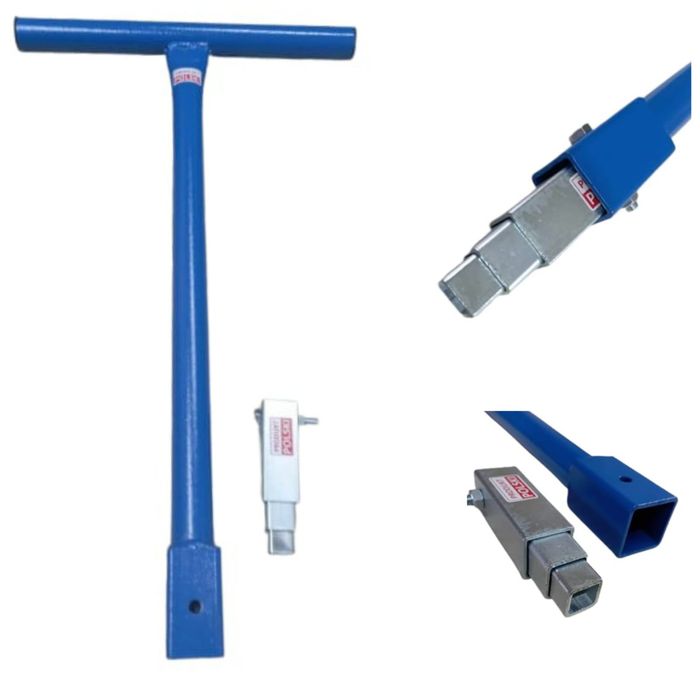 Klucz do zasuw wodociągowych 4w1. Uniwersalny 60cm