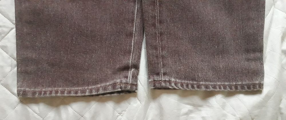 Spodnie jeansy w kolorze brązowym " STARE "