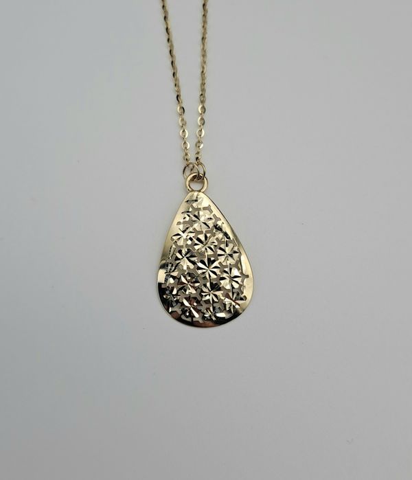 Złoty naszyjnik / celebrytka / łezka / złoto 585 / 14K