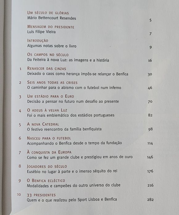 Livro dos 100 Anos de Lenda, Sport Lisboa e Benfica (1904–2004)
