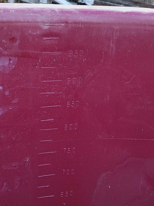 Cuba plástico 1000L para vindima