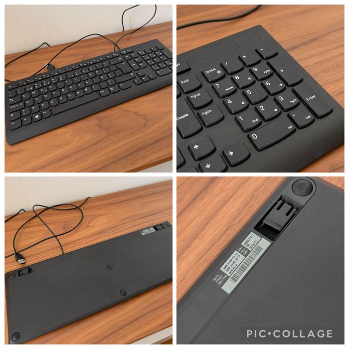 Monitor + teclado + rato Lenovo
