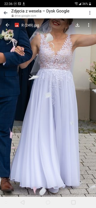 Biała suknia ślubna - lekka i bardzo wygodna