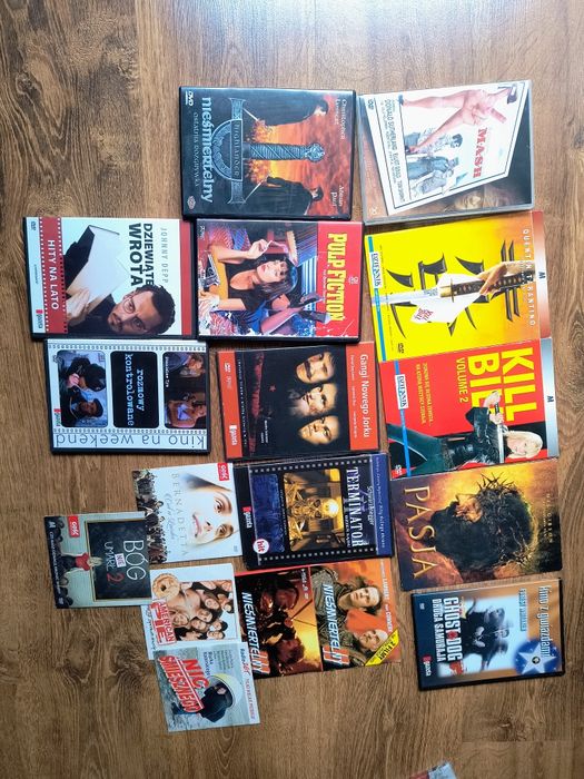 Zestaw filmów DVD filmy pulp fiction kill bill pasja nieśmiertelny Terminator