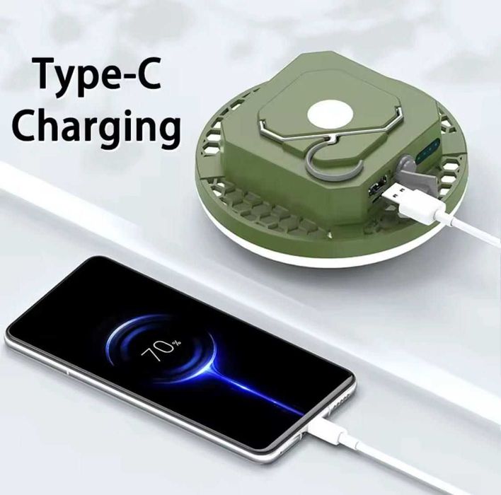 Кемпінг Led ліхтар з акумулятором 30W 9900 mAh. Блекаут лампа MOS-14