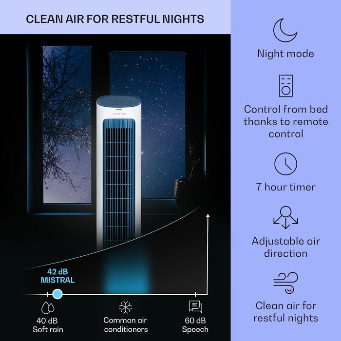 Klimator Klarstein Mistral 50 W biały