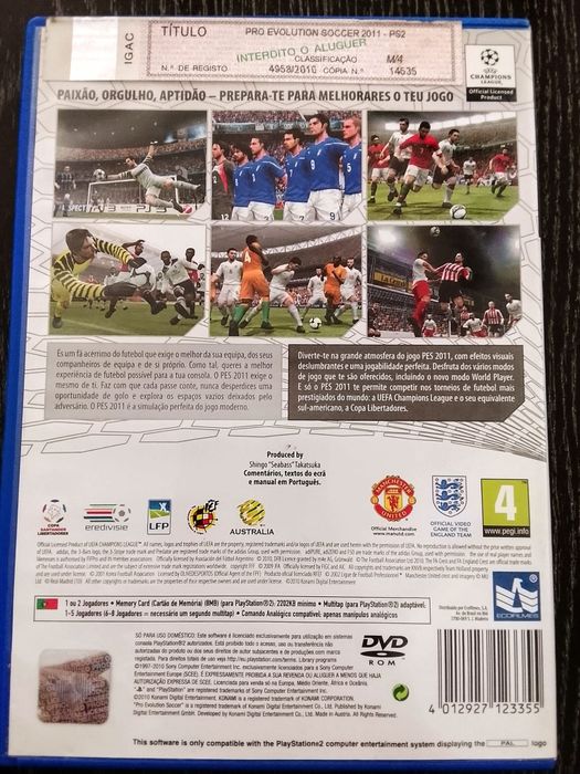 Pro Evolution Soccer 2011 - PS2