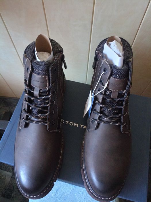 Nowe męskie buty za kostkę Tom Tailor ocieplane idealne na jesień 45