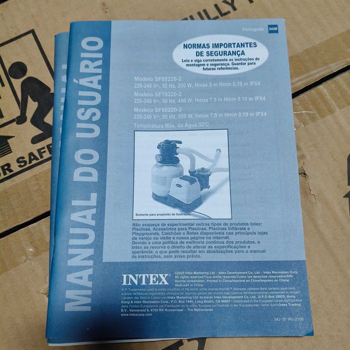 bomba piscina Intex - 10.000 l/h + escada + Skimmer