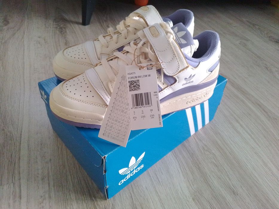 Adidas forum low 38 | nowe z metką | beżowo-fioletowe snakersy