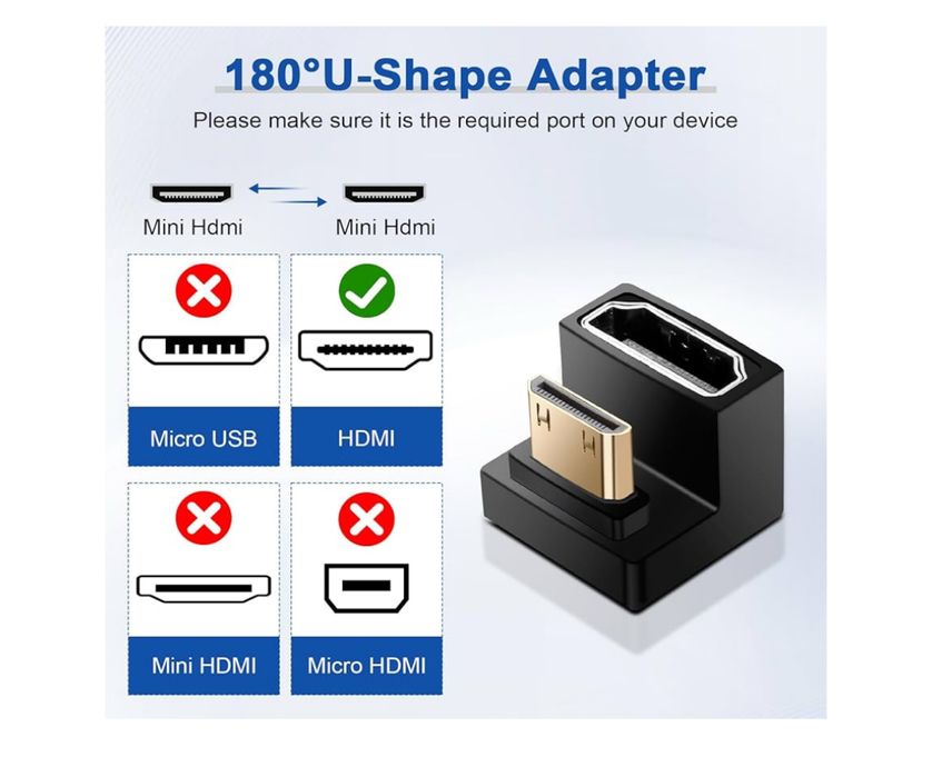 Mini HDMI Vers HDMI Angle