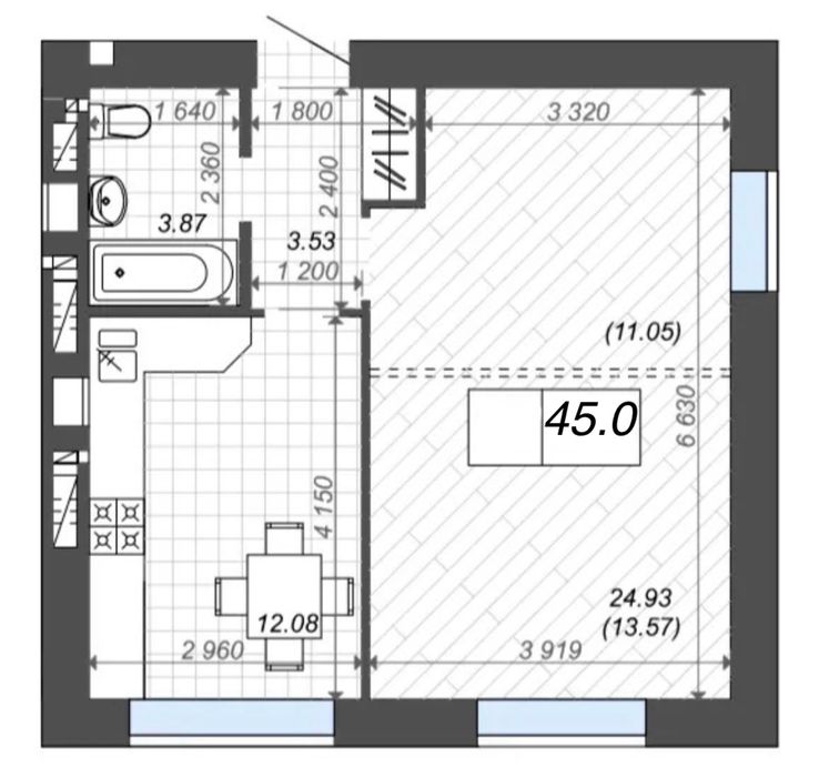 Двокімнатна CREAMY apartment у ЖК Нові метри