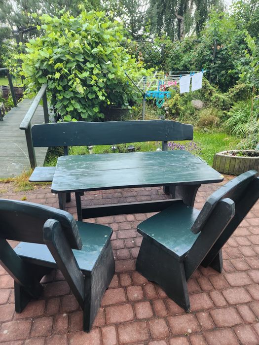 Meble ogrodowe sosnowe