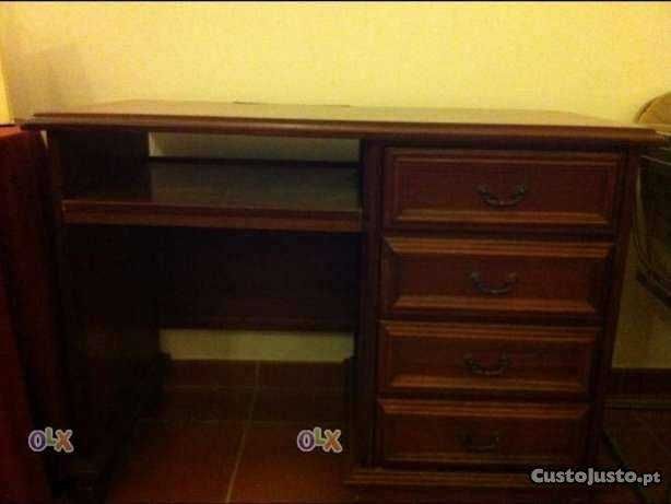 Secretária Madeira Maciça - Mogno