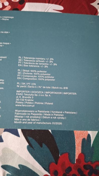 REZERWACJA Pościel 160 x 200 cm