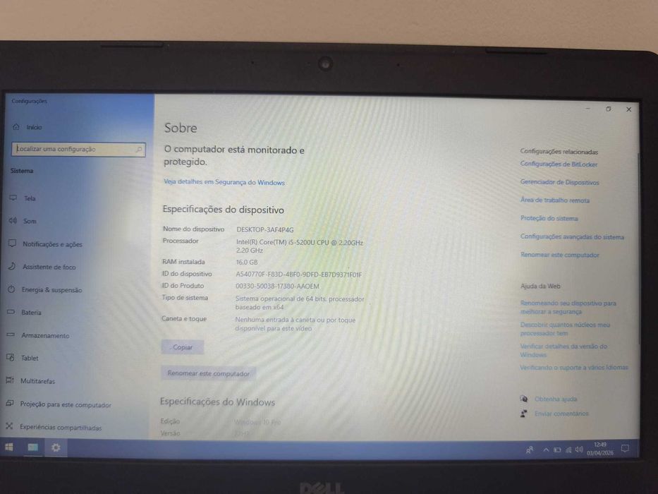 Dell Inspiron 5447 | i5 | 16GB RAM | 256GB SSD | 2GB Gráfica Dedicada Radeon | Impecável