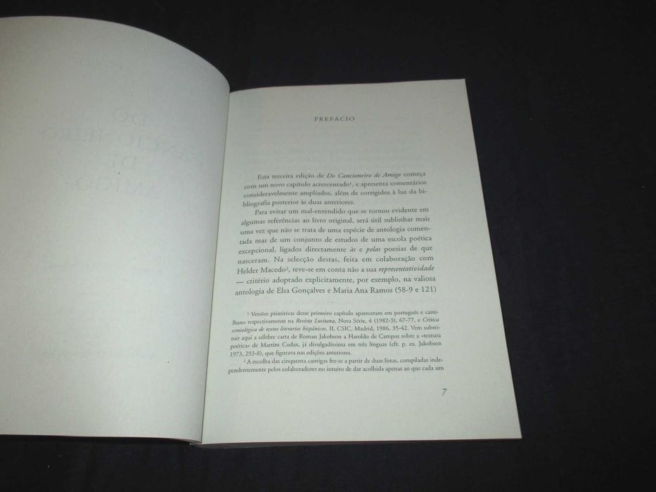 Livro Do Cancioneiro de Amigo Helder Macedo