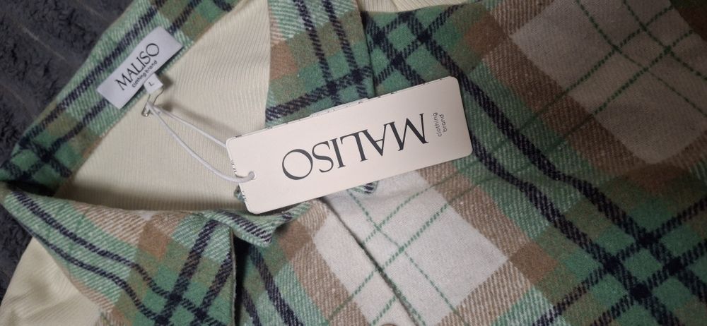 Нова байкова ( тепла) рубашка в клітинку