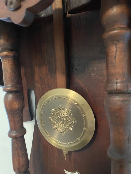 vintage an・an no.30 Zegar ścienny z wahadłem – styl neorenesans, lata 50.–70. XX