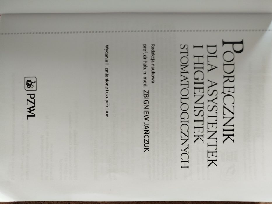 Podręcznik dla asystentkek i higienistek stomatologicznych