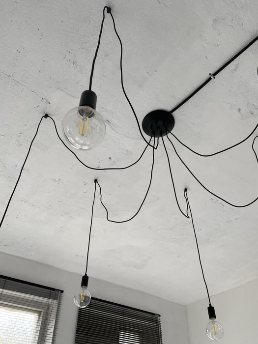 Лофт люстра паук з 6 лампами Едісона