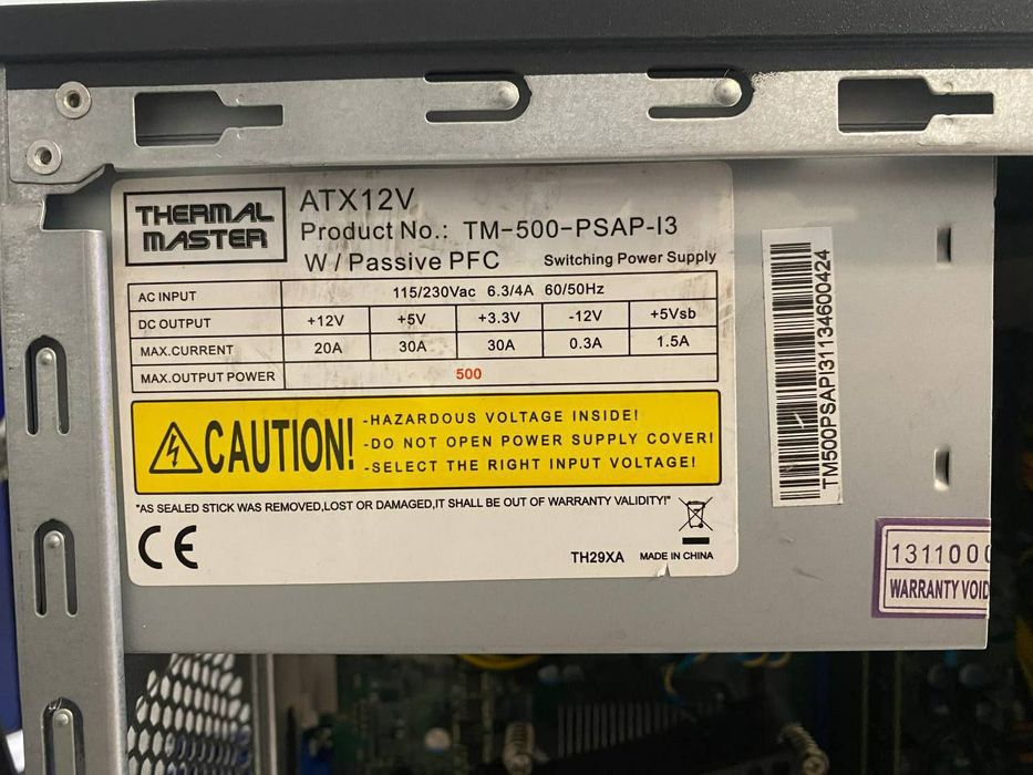 ПК Intel Core i5 4ядра 3.9 Ghz, 6gb DDR3, 500gb HD/SSD , 500wat